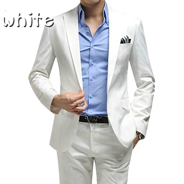 White blazer outlet slim fit