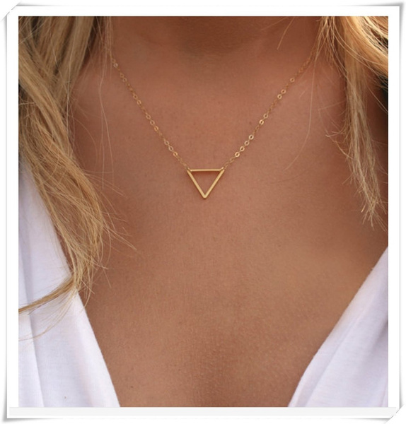 gold triangle choker