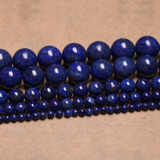 high quality Natural Gemstone lapis lazuli Round Spacer Loose Beads 4MM (40pcs Beads), 6MM (30pcs Beads), 8MM (20pcs Beads), 10MM (10pcs Beads), 12MM (5pcs Beads)