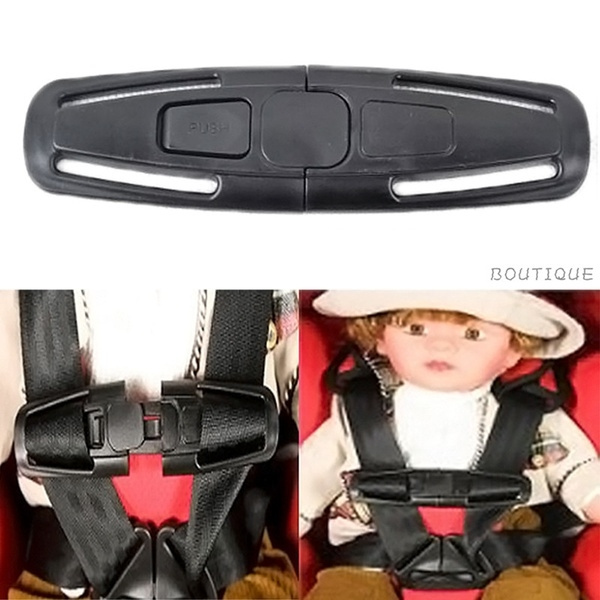 Car Baby Kid Safe Lock Buckle Safety Seat Strap Belt Harness Chest Child Clip 