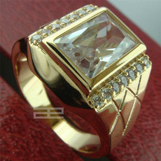 Cubic Zirconia, White Gold, Fashion, wedding ring