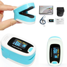 bloodoxygenmonitor, bulecolor, fingerpulseoximetersmallcarryingcase, fashtionoximeter