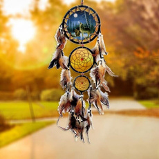 New Handmade Dream Catcher With Feathers Wall Hanging Decoration Ornament-Animal