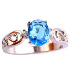 Blues, gemstone jewelry, bluetopazring, Jewelry