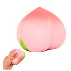 10cm Fidget Toy PU Squishy Charm Simulation Fragrant Soft Peach Slow Rebound Big Peach Decoration Decompression Toy
