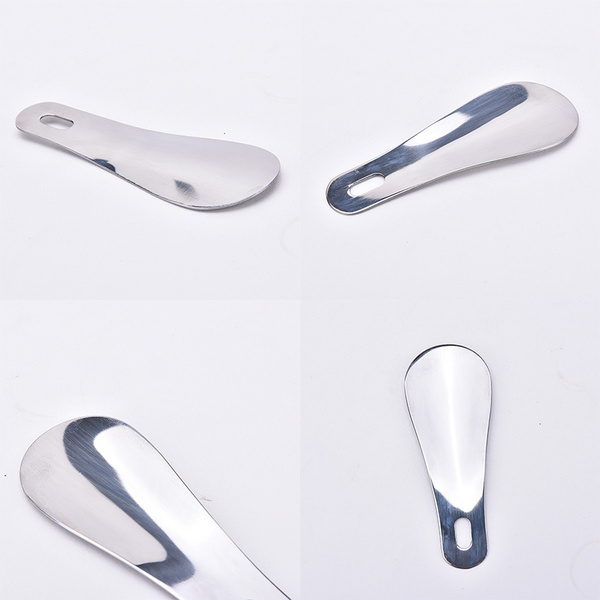 New Professional Silver Shiny Metal Shoe Horn Spoon Shoehorn Stainless Steel 