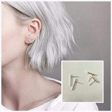 Sterling, minimalist, Jewelry, Stud Earring