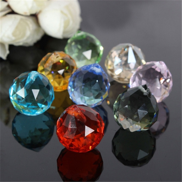30mm Crystal Ball Prism Pendant Suncatcher Feng Shui Ball Wish