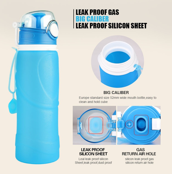 Leak-proof Sport Water Bottle With Wide Mouth For Running