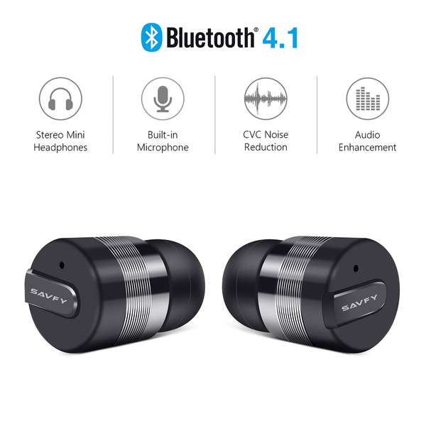 Arresteren boog vangst SAVFY Bluetooth Headphones Wireless headset Stereo Mini Bluetooth Portable  Earbud Charging Case True Wireless For Smart Phone iPhone Android Other  Bluetooth Enabled Devices | Wish