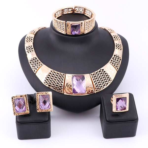 Purple costume clearance jewelry sets