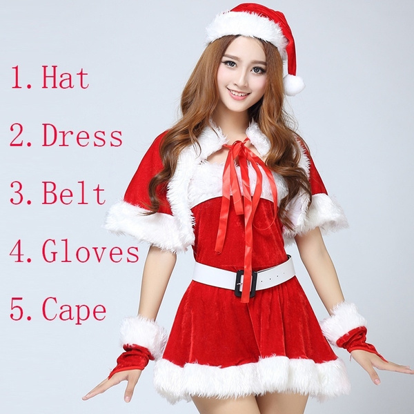 Santa Dress With Hat Christmas Costume – GTHIC