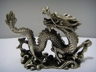 Copper, carved, Chinese, Statue