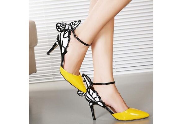 Blossom in Style with Iris Flower Pattern Summer Heels | House Of Prisca