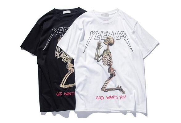 Yeezus best sale skeleton shirt