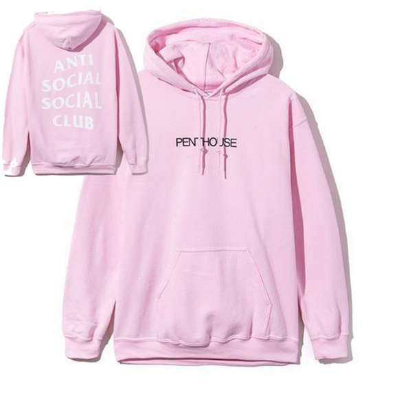 Anti social social club pink outlet sweater