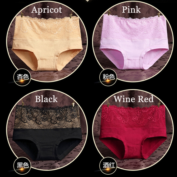 Women Seamless Sexy Cotton Spandex Panties Middle Waist Underwear Thong  Lingerie Briefs Knickers