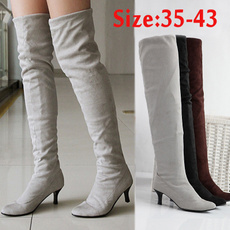 Knee High Boots, Plus Size, Winter, long boots