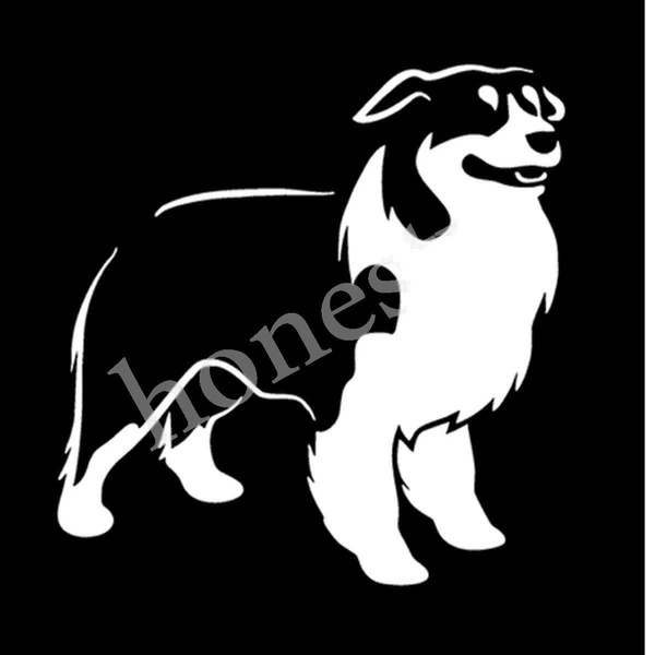 2Pcs Australian SHEPHERD Car Sticker Decal Dog Pet Animals Car Stickers