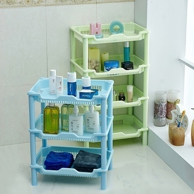 plastic bathroom corner shelf three tiers