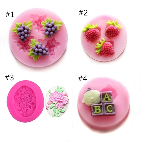 Strawberry Silicone Mold Fruit Cake Baking Decoration Kitchen