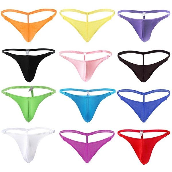 Men's Sexy Soft Tback Underwear Stretchy GString Bikini Swimwear