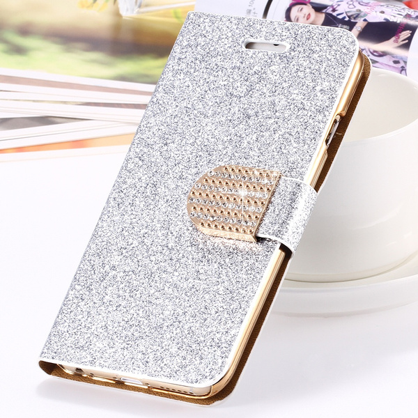 iPhone 6s Phone Case - Louis Vuitton and Clear Glitter Case