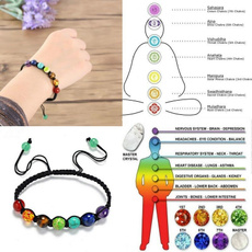 7 Chakra Healing Balance Beads Bracelet Yoga Life Energy Bracelet Lovers Casual Jewelry 1PC