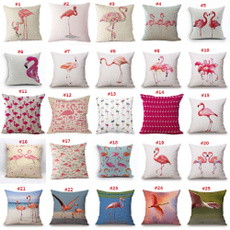 Lovely Flamingo Printed Throw Pillow Houseware Fashion Gift Cushion Cover Home Sofa Seat Decor Almofadas Pillowcase 