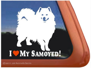 Love, Pets, samoyed, Stickers