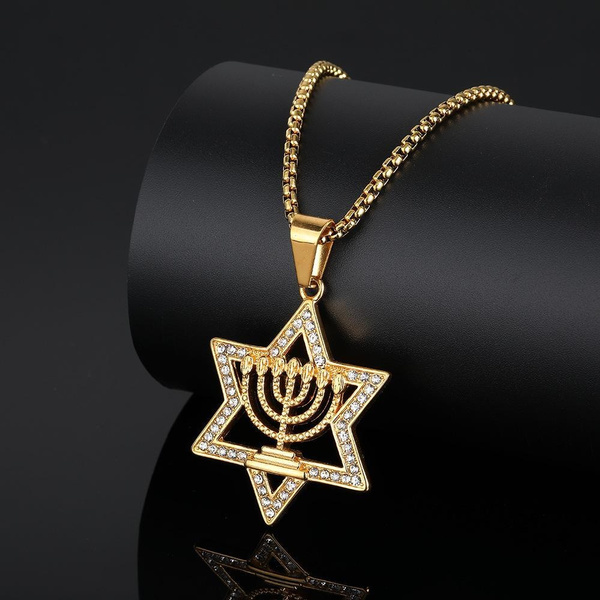 Star of David Necklace Jewish Jewelry 