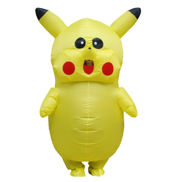 Unisex Mascot Pikachu Inflatable Costume Cosplay Halloween