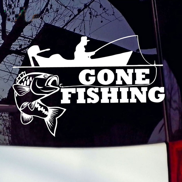 Gone Fishing Sticker Decal For Car Sticker Truck Decal Stickers