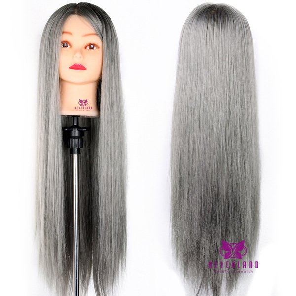 NEVERLAND 28 Inch Synthetic Hair Cosmetology Mannequin Manikin Training ...