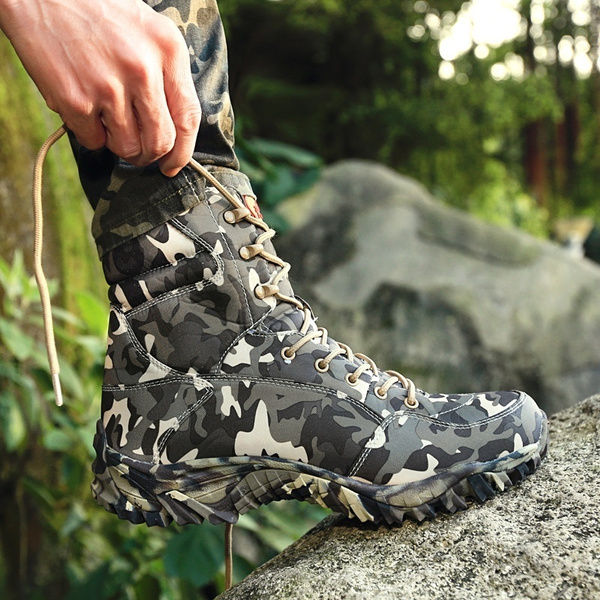 Forvent det Fitness Mundskyl CCK Men's Camouflage Army Boots Desert Combat Shoes | Wish