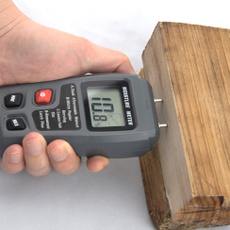 IS LCD 0-99.9% 2Pins Wood Industry Digital Moisture Meter Humidity Tester Timber Damp Detector Conductivity Moisture Hygrometer IP