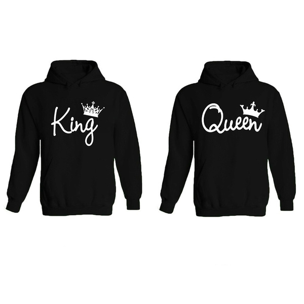 His and hers king and queen hoodies hot sale