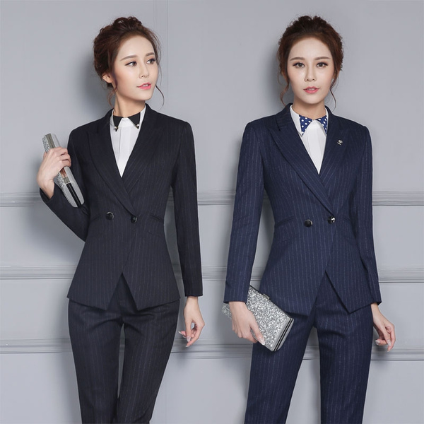 New Design Two Pieces Formal Ladies Women Formal Pants Suits