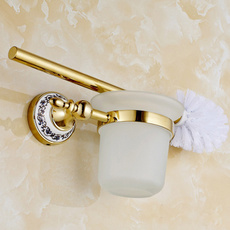 glasscup, washroom, Bathroom, gold