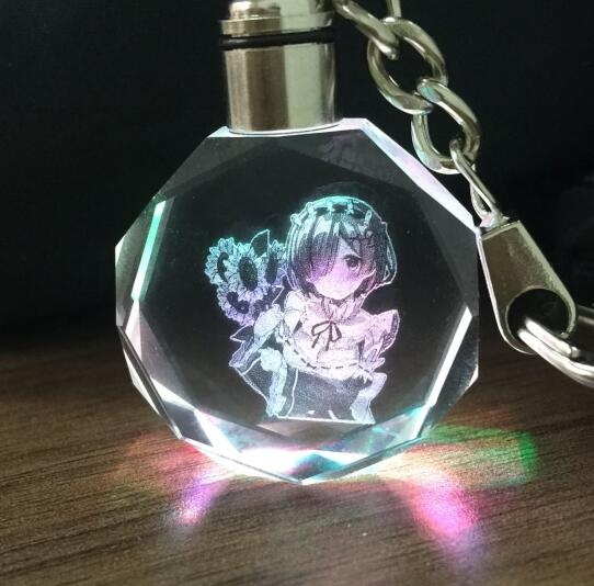 Anime Re Zero Kara Hajimeru Isekai Seikatsu Rem Llavero Llavero Led Wish