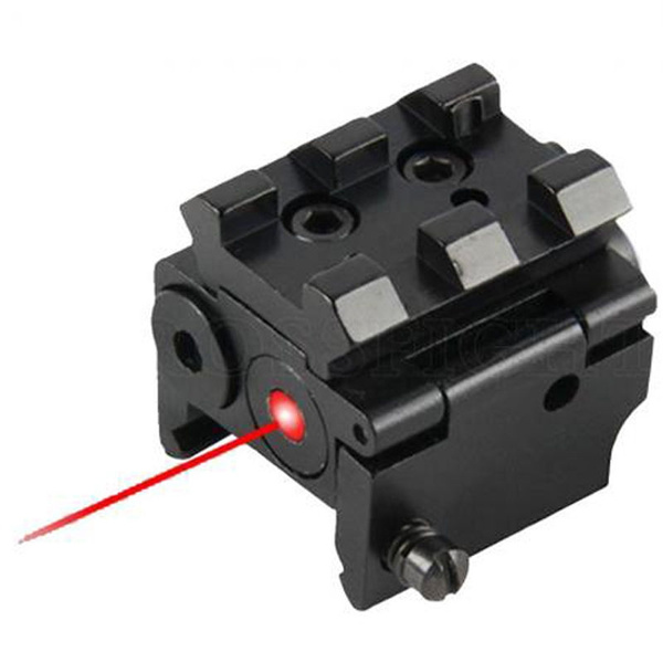 Mini Adjustable Compact Red Dot Laser Sight Fit For Pistol/gun with ...