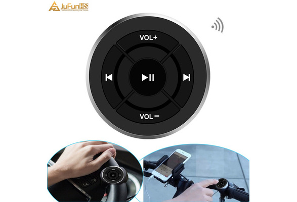 Bluetooth Wireless Remote Control Car Motorcycle Steering Wheel For iOS/Android 