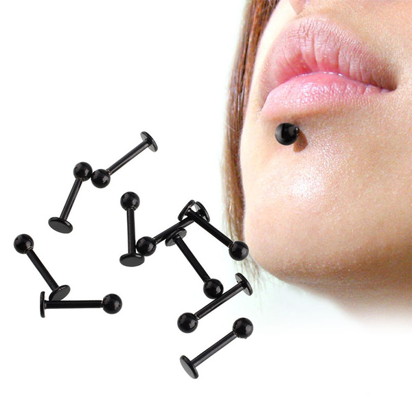 black labret jewelry