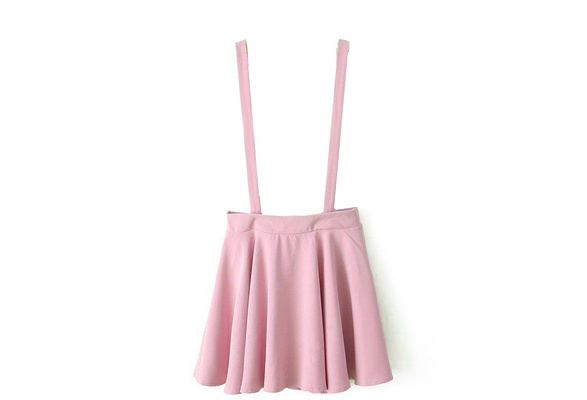 Overall skirt pastel pink best sale