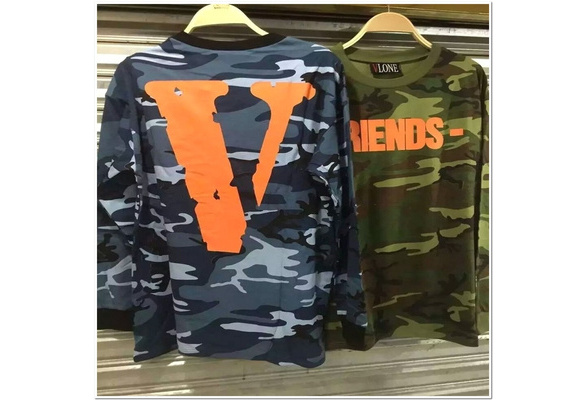 2016 hiphop VLONE camouflage camo tops 