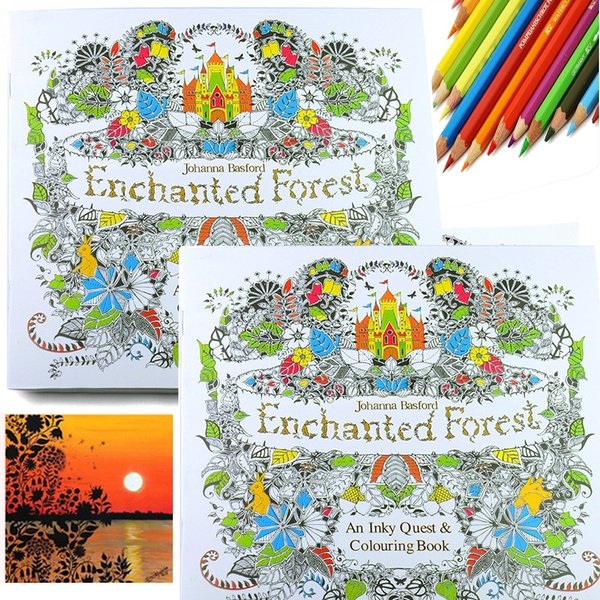 Enchanted Forest An Inky Treasure Hunt And Coloring Book By Johanna Basford Vin Wish