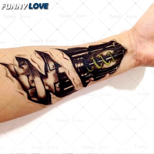Large Black Temporary Tattoo Sleeve For Men And Women Wolf, Lion, Turtle,  And Tiki Stickers Fake Arm Sleeve Tattoo Supplies From Soapsane, $5.08 |  DHgate.Com