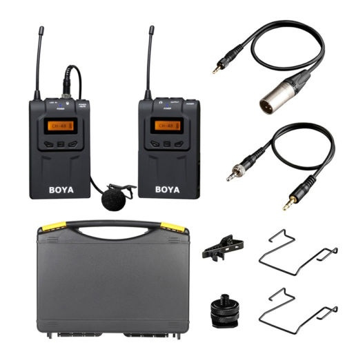 BOYA BY WM6 UHF Wireless Microphone System for ENG EFP DSLR