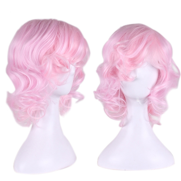 Pink anime shop wig