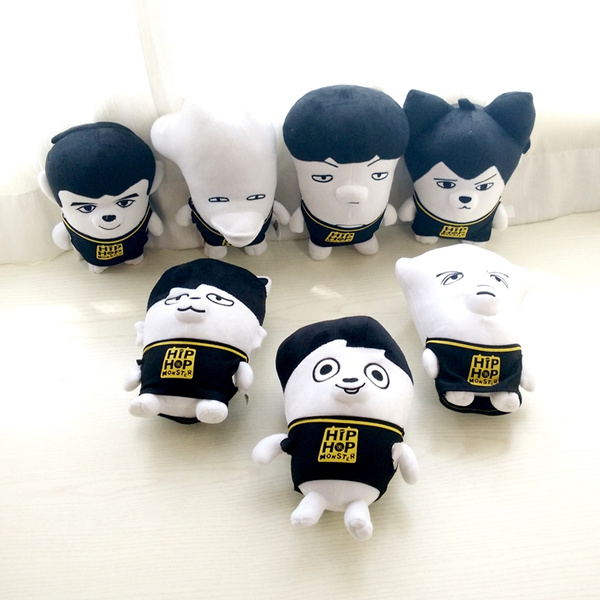 BTS BANGTAN BOYS Hiphop Monster Plush Dolls JUNG KOOK V SUGA 9'' Stuffed  Toy KPOP GOODS